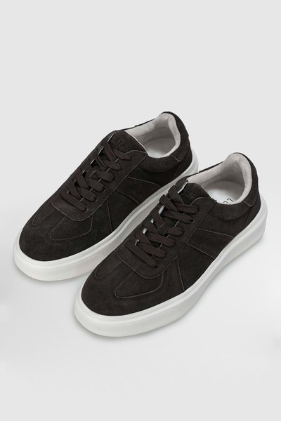 Kocamanlar Ayakkabı Lufian 112230226 Jaques Sneaker Men's Leather Shoes Brown