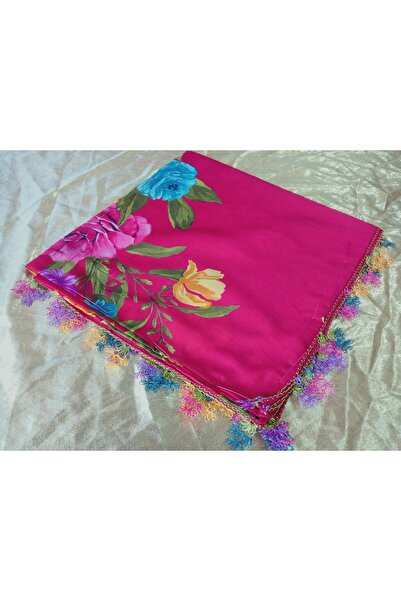 Cenk Ve Reyhan Handmade Needlework Writing, Scarf, Yemeni, Mevlit Shawl, 4 Sides Embroidered