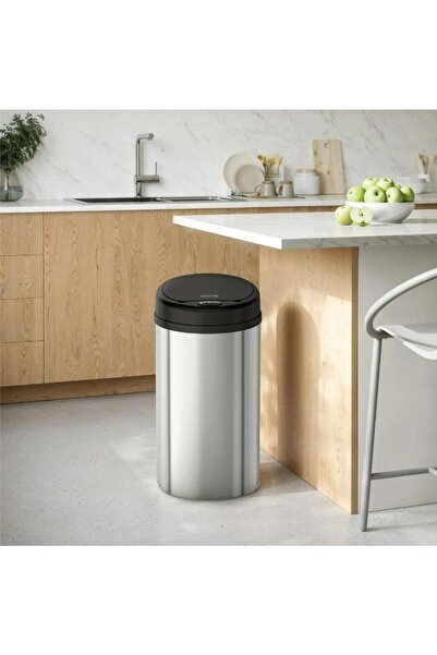 Green Lion 15L Smart Trash Bin | Stainless Steel | Infrared Sensor | Soft-Close Lid | USB-C/AA Power