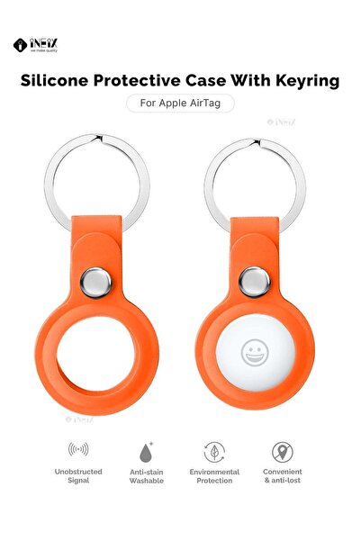 ineix Silicone Protection Case Cover With Key Chain Holder For Apple AirTag