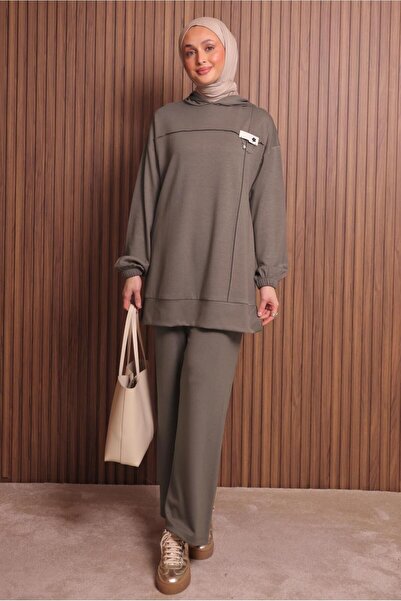 TRENDTESETTÜR Women's Mink K Hooded Pants Suit t 2017