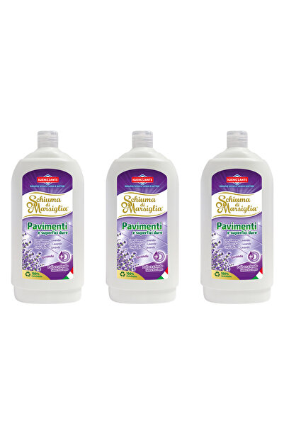 Schiuma di Marsiglia PROMO Package 3x Pavimenti – Lavender, Sanitizing Detergent 1L