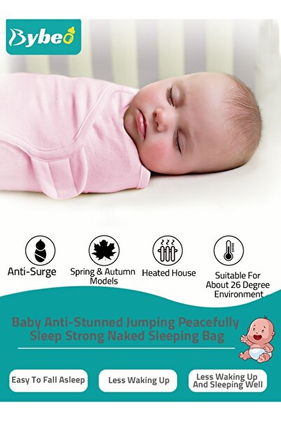 BYBEO 6 PCS Baby Swaddle Blanket Wrap Cap Set Newborn Infant Sleep Sack With Caps 100% Breathable Cotton 0