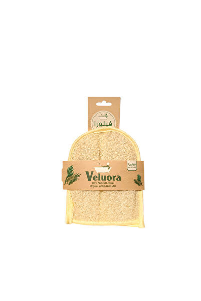 Veluora Organic Loofah Bath Mitt-Syr