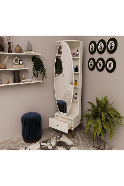 avesta mobilya Avrupa tarzı dönen boy aynası çekmeceli dönebilen askılı raflı...