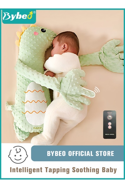 BYBEO دمية مهدئة لنوم الطفل مع راحة يد مهدئة أوتوماتيكية، وسادة تربيت لحديثي الولادة، مهدئ لنوم الطفل، B