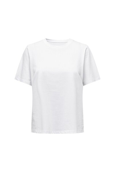 ONLY Damen T-Shirt - ONLONLY TEE, Rundhals, Baumwolle, einfarbig