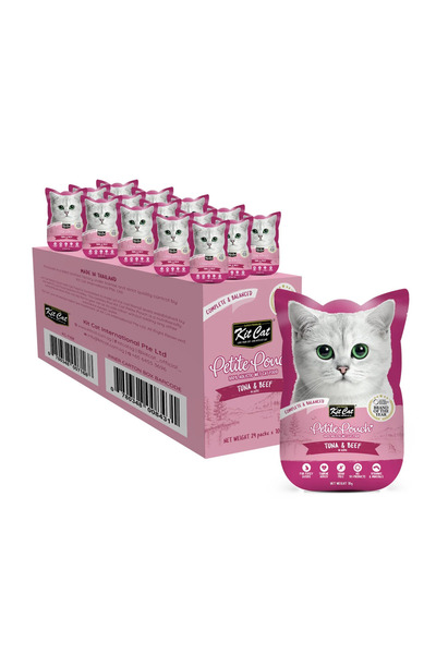 Kit Cat Petite Pouch 70g – Tuna & Beef
