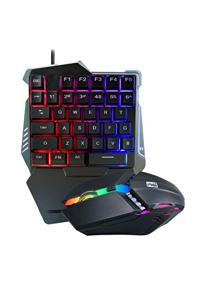 Apera G506 Tek El Kullanım Gaming Oyuncu USB Kablolu Klavye Mouse Seti RGB LED Işıklı