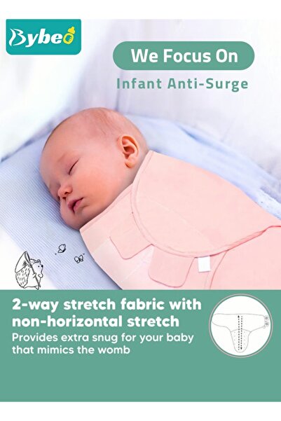 BYBEO 6 PCS Baby Swaddle Blanket Wrap Cap Set Newborn Infant Sleep Sack With Caps 100% Breathable Cotton 0