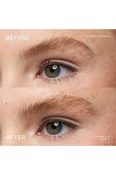 seven creen NYX Brow Glue Clear Eyebrow Gel (Brow Mascara)