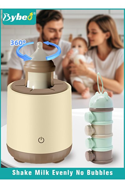 BYBEO Baby Formula Dispenser & Mixer, Electric Automatic Infant Milk Bottle Shaker, Baby Milk Powder Mixer