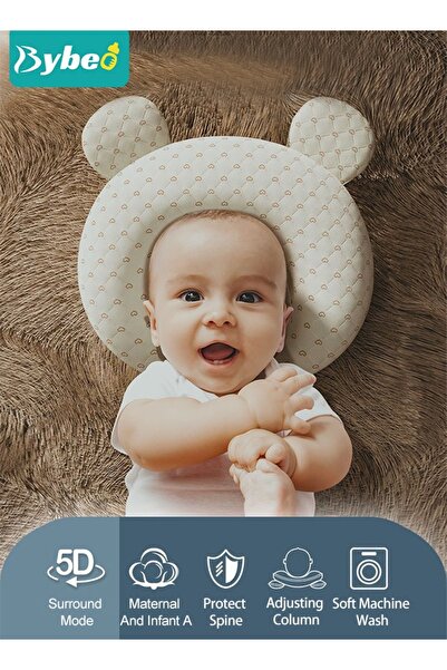 BYBEO Baby Newborn Nursing Sleeping Pillow Toddler Boys and Girls Comfortable Portable Breathable Lightwei