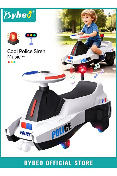 BYBEO Ride on Car for Kids, Extended Baby Swing Car with Building Blocks, Magic Baby Cars for Boys and Gir