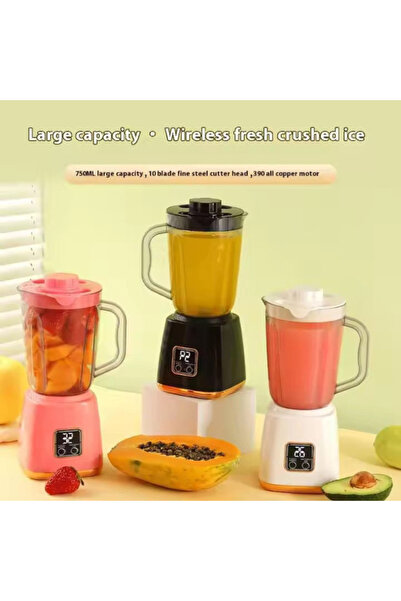 MACON Portable Mini Blender with 10-Leaf Stainless Steel Cutter, Juicer, Smoothie, Shakes, Travel