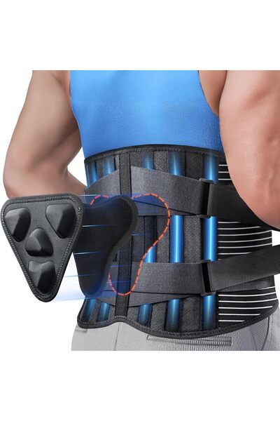 fulina Back Braces for Lower Back Pain Relief with 6 Supports, Breathable Back Support for Men and Women fo