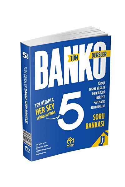 Model Eğitim Yayınları 5.Sınıf Banko Tüm Dersler Soru Bankası