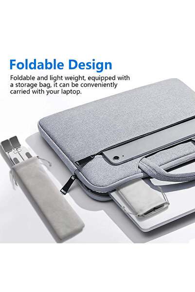 Generic Foldable Laptop Stand – Adjustable, Portable, Ergonomic Riser for 10–18" Devices