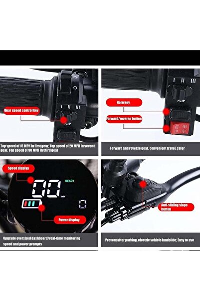 Generic Electric Mobility Scooter for Seniors and Adults - 3 Wheels, 1200W, 48V 15000mAh