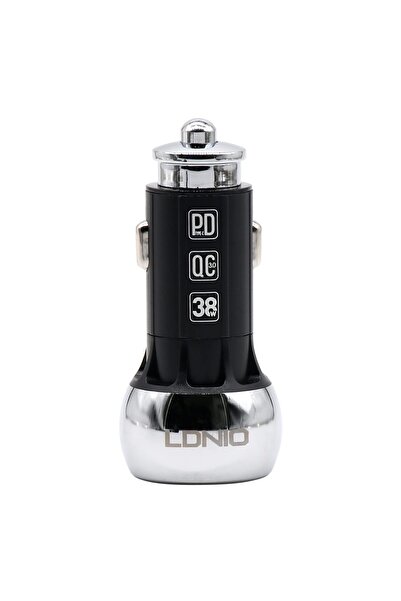 LDNIO C1 36W Dual Port Fast Car Charger PD + QC3.0 USB Type-C Quick Charge Adapter for Vehicles