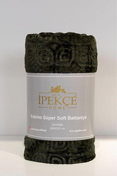 Çeyiz Diyarı Eskimo Super Soft 130X170 cm Tv Blanket Dark Green