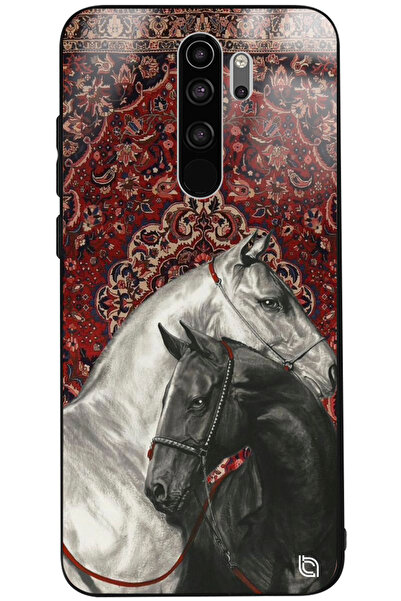 WANNA PROTECT Xiaomi Redmi Note 8 Pro Kamera Korumalı Premium İran Halısı Des...