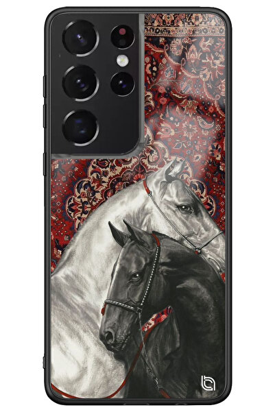 WANNA PROTECT حافظة هاتف سامسونج جالاكسي إس 24 ألترا بتصميم فاخر من السجاد ال...