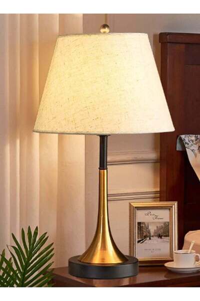 fulina Table Lamps, Simple Modern Fabric Lamp Shade, Decorative Warm Reading Desk Lamp for Bedroom Living R