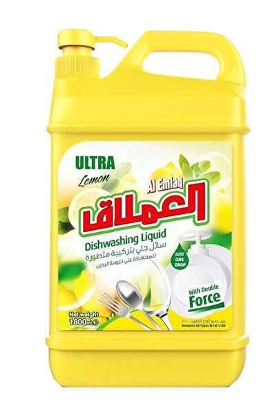 Al Emlaq سائل غسيل الأطباق الترا برائحة الليمون 1800 مل