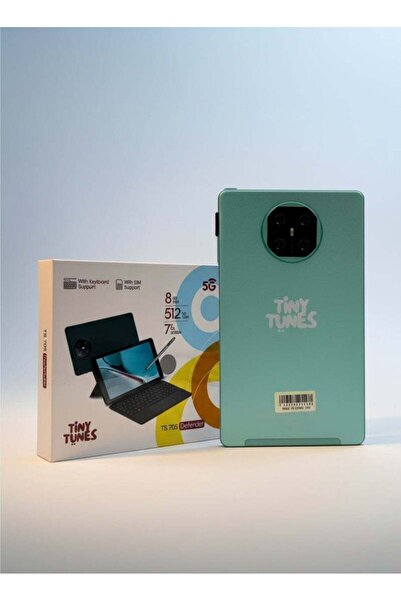 Tiny Tunes TS705 Kids Tablet, 7 Inch Display, Keyboard and Pen, Wi-Fi, SIM Support