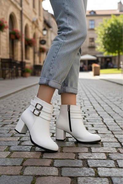 Santamarina Women's Harmina Double Buckle Short Boots