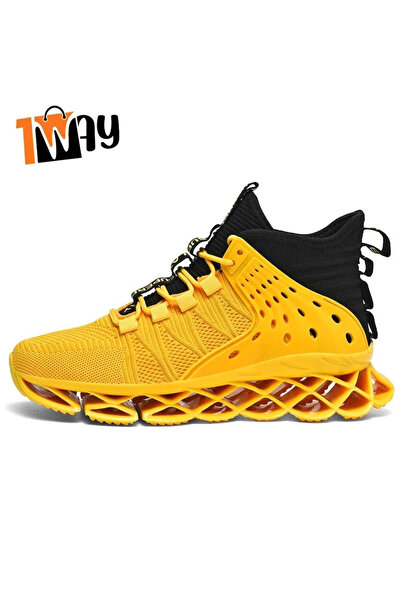 1way Men's two-tone high-top athletic shoes