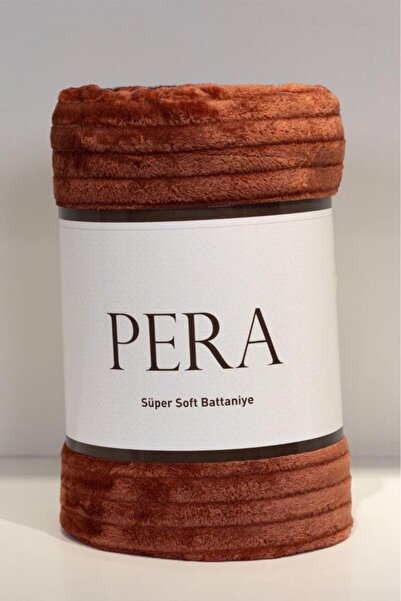 Çeyiz Diyarı Pera Single 130X170 cm Tv Blanket Orange