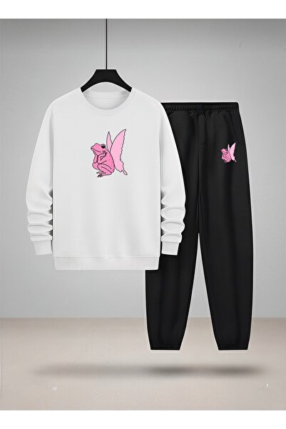 LORVEX Îmbrăcăminte pentru copii tricou - Set de trening cu gât rotund, impri...