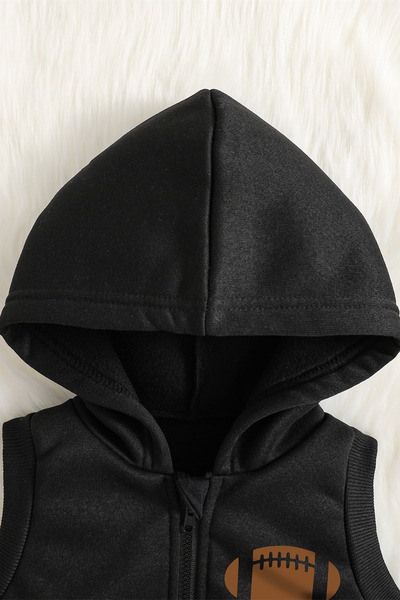 ADABEBEK Premium Sports Theme Printed Vest Set 3-Piece Bottom and Top Baby Set 24746