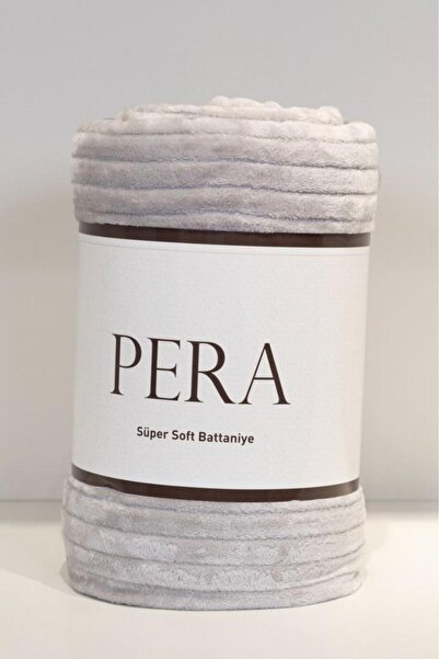 Çeyiz Diyarı Pera Single 130X170 cm Tv Blanket Gray