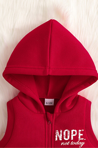 ADABEBEK Premium Nope Not Today Printed Vest Set 3-Piece Bottom and Top Baby Set 24747