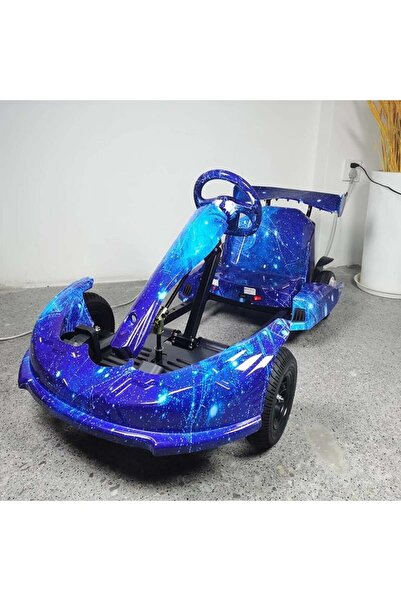 Generic Galaxy Design Electric Scooter Kart for Kids – Electric Racing Car for Boys and Girls