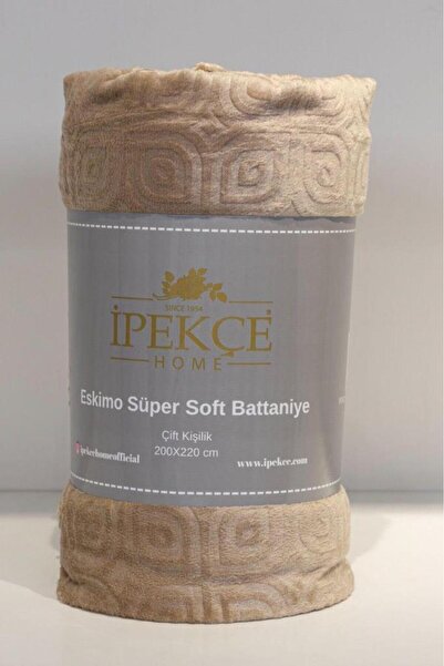 Çeyiz Diyarı Eskimo Super Soft Single 150X200 cm Blanket Beige