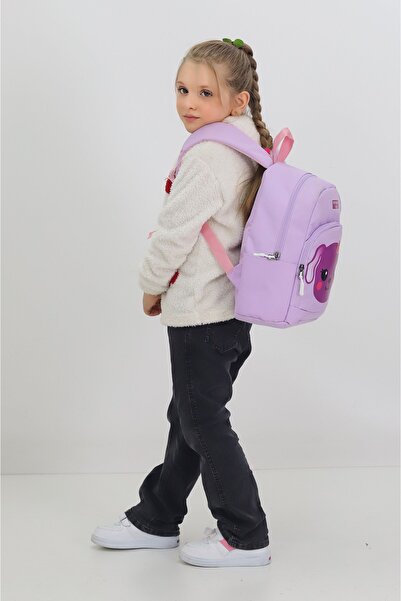 Probag Purple Dog Figured Kindergarten Bag Preschool Nursery Backpack