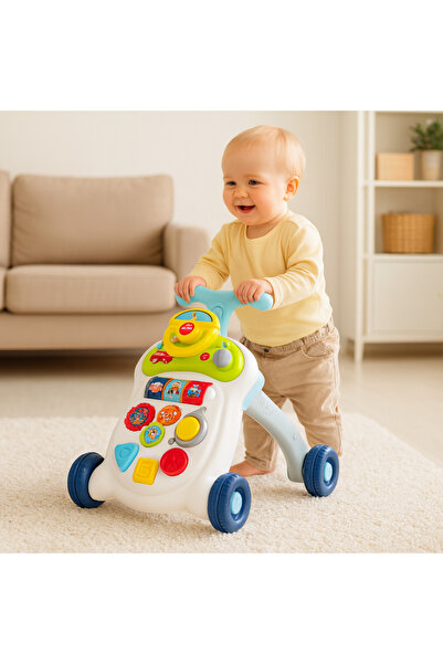 Bebelul Pre-walker with interactive panel, steering wheel, lights and sounds