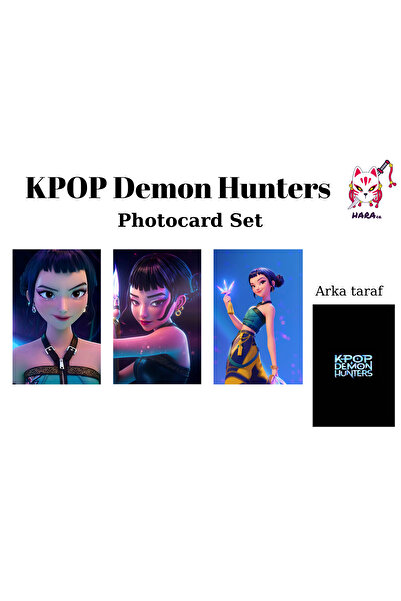Hara Company Set de carduri foto anime KPOP Demon Hunters Zoey / Card de cole...