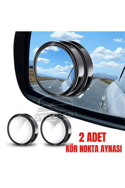Oto Çizgi 360 Derece Ayarlanabilir Araç Kör Nokta Aynası – 2’li Paket