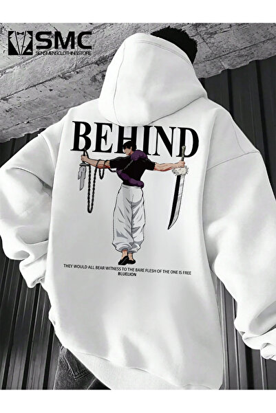 uyguntarz Unisex Toji X Japanese Printed Hooded Sweatshirt