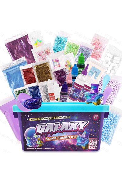 Beauenty طقم صنع السلايم للأطفال، غير لاصق، ناعم ومعطر، سلايم سحابي، سلايم حو...