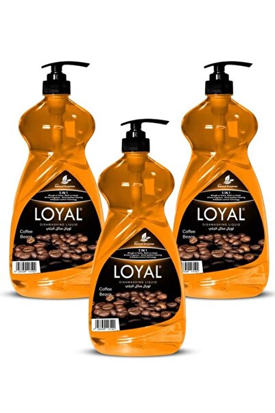 Loyal سائل غسيل الأطباق ٥ في ١ - حبوب القهوة ٣ × ١.٥ لتر