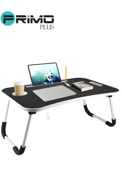 Primo Plus Foldable Laptop Table With Cup Holder Combination Material