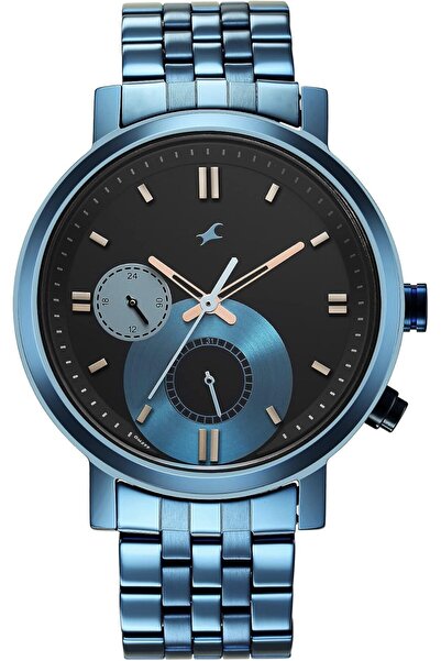 erorex ساعة فاستراك أنالوج للرجال بمينا أسود - 3287QM02/NR3287QM02