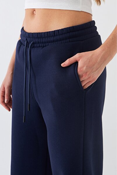 GIA - ART Oversize Unisex Sweatpants Navy Blue – 3-Thread Ribbed, Elasticated Waistband, Pockets, Relaxed Fit