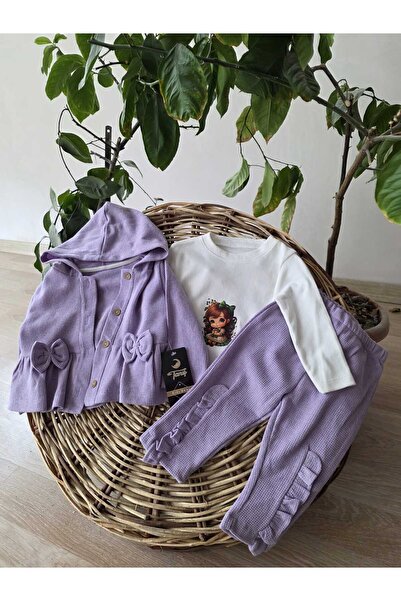 TANIŞ BEBE طقم قماش وافل من قطعتين - قطن، ناعم، هدية لطيفة، مريح وأنيق